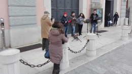 IN PIAZZA MARIO PAGANO A POTENZA SI SUONA PER PROTESTA